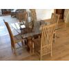 1.2m Reclaimed Teak Root Square Dining Table with 4 Vikka Chairs - 3
